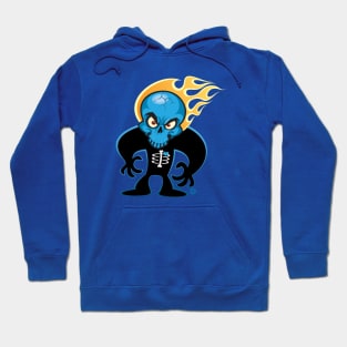 SkullyDawg Shadow Blue Skull Hoodie